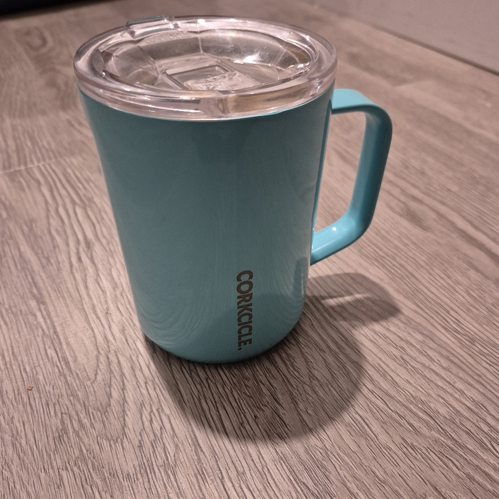 Corkcicle Turquoise Classic Coffee Mug with Lid